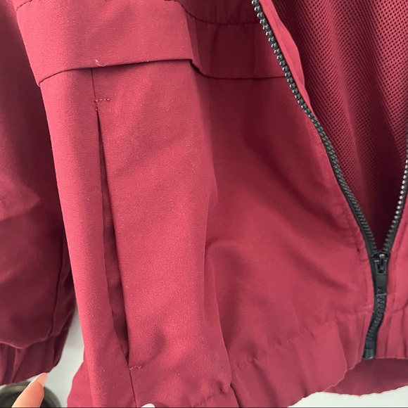 Burgundy Zipper Jacket - Picture 6 of 6